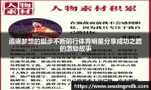 追逐梦想的脚步不断前行体育明星分享成功之路的激励故事