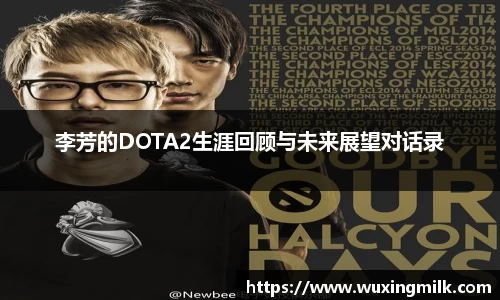 李芳的DOTA2生涯回顾与未来展望对话录