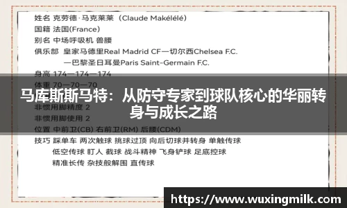 马库斯斯马特：从防守专家到球队核心的华丽转身与成长之路